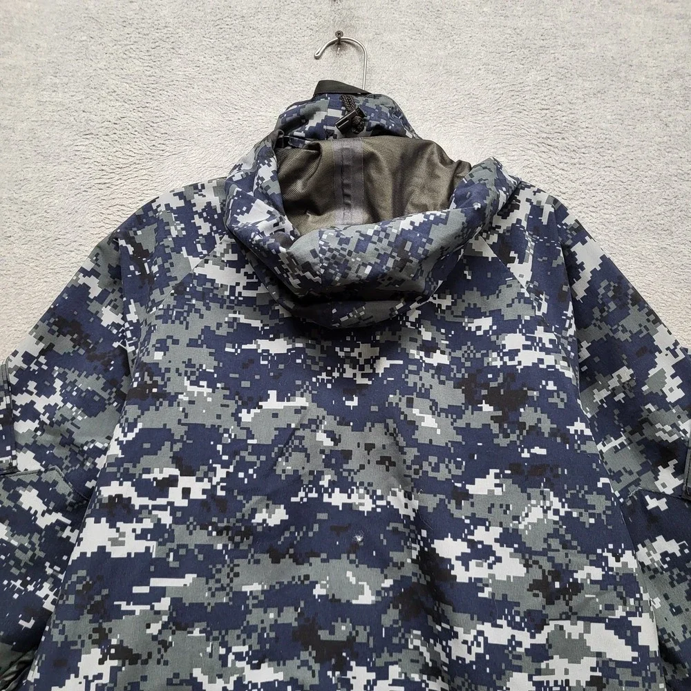 US Navy Men Jacket S Navy Blue Parka NWU Type III‎ Laminate Nylon PTFE